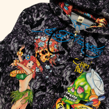 Load image into Gallery viewer, Ed Hardy Y2K Embroidered All Over Printed Zipper (M)
