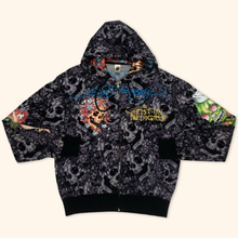 Load image into Gallery viewer, Ed Hardy Y2K Embroidered All Over Printed Zipper (M)