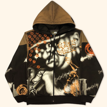 Load image into Gallery viewer, Raw Blue Y2k Hip Hop Zipper (XL)