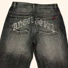 Load image into Gallery viewer, Reject Angel & Devil Y2k Straight Leg Jeans (M/L)