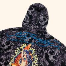 Load image into Gallery viewer, Ed Hardy Y2K Embroidered All Over Printed Zipper (M)