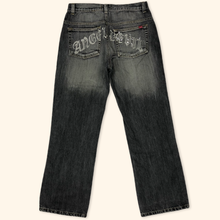 Load image into Gallery viewer, Reject Angel & Devil Y2k Straight Leg Jeans (M/L)