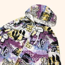 Load image into Gallery viewer, Southpole 2000s All Over Printed Graffiti Hip Hip Zipper (M/L)