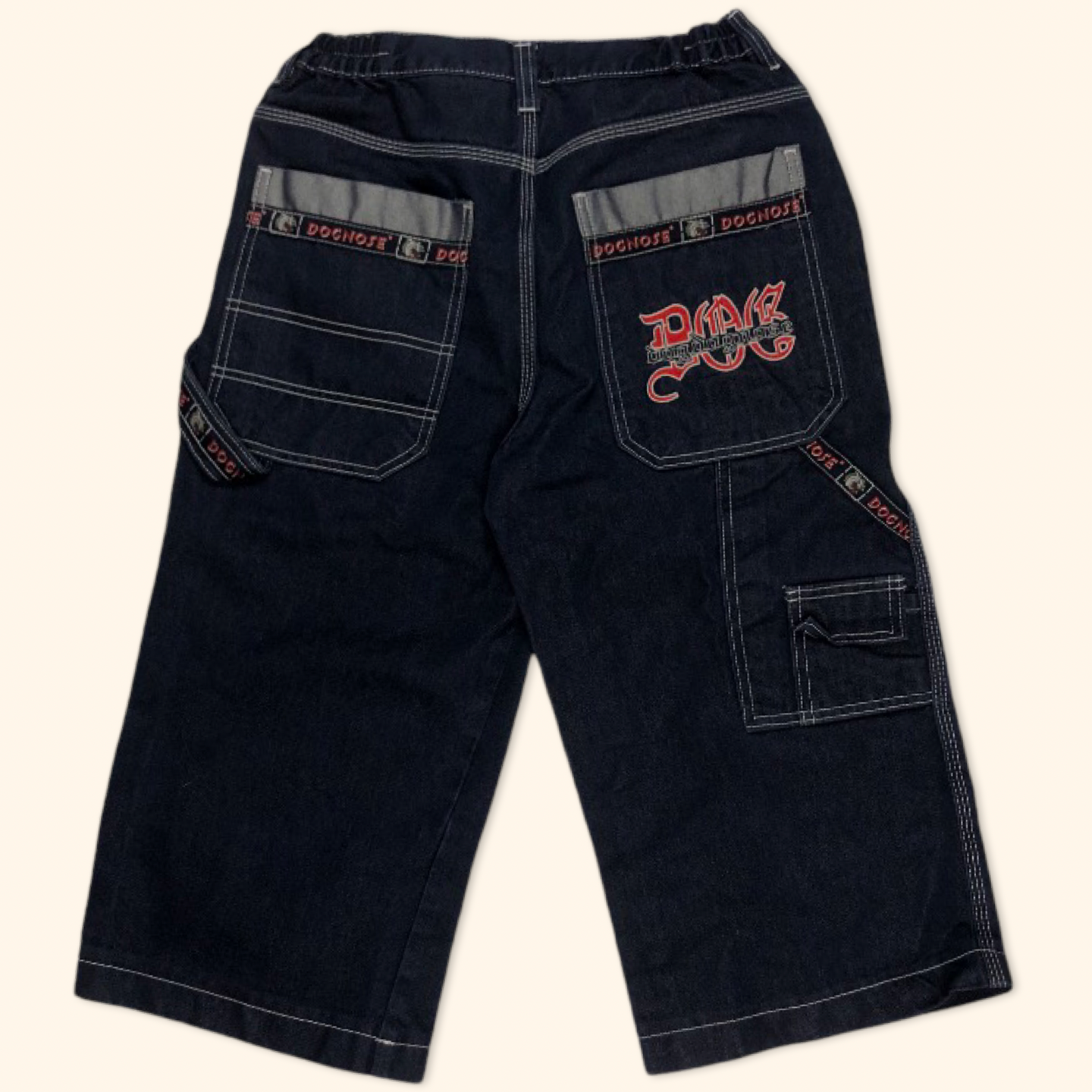 Dognose Y2K 3/4 Baggy Shorts (S)