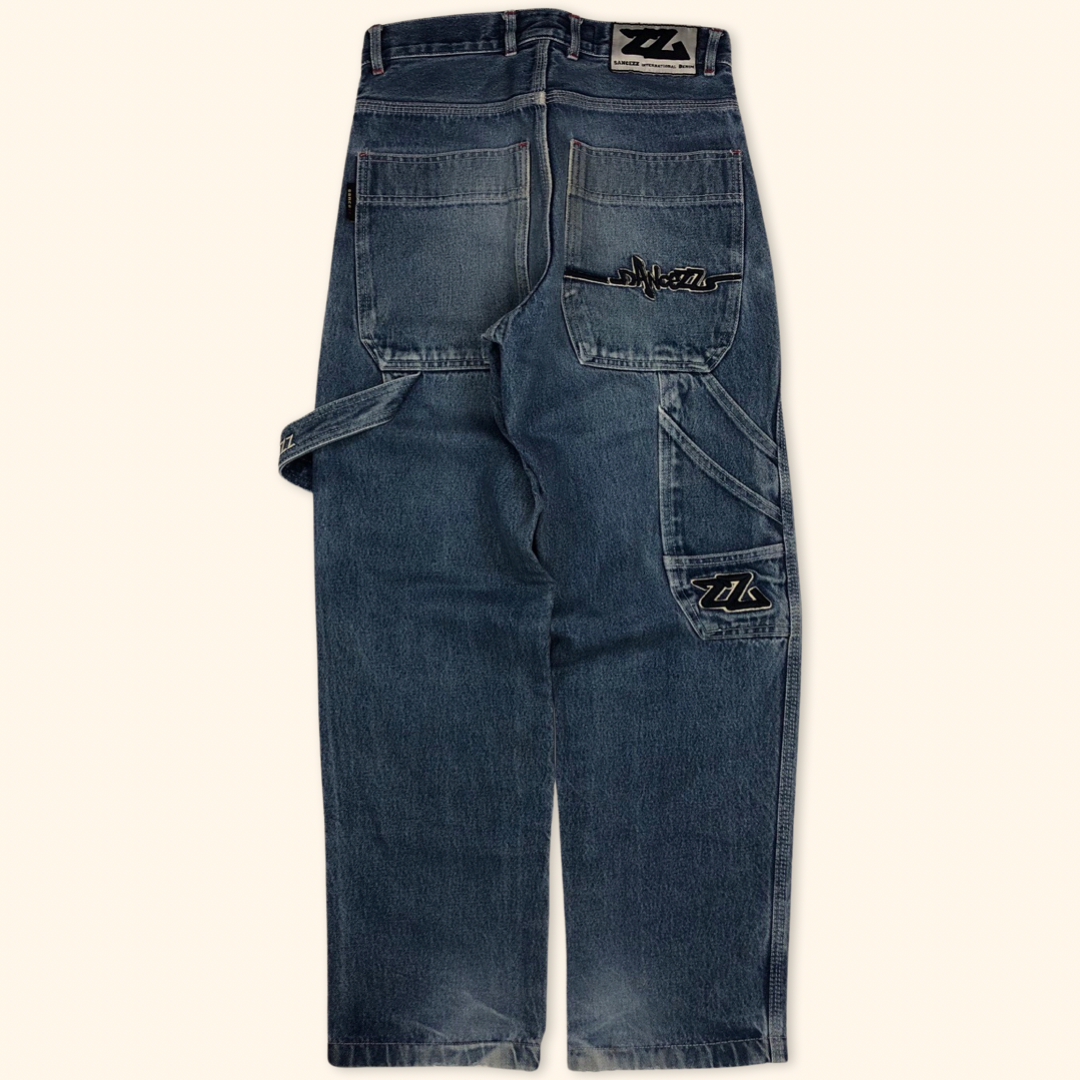 Sancezz 2000s Vintage Hip Hop Baggy Jeans (S)