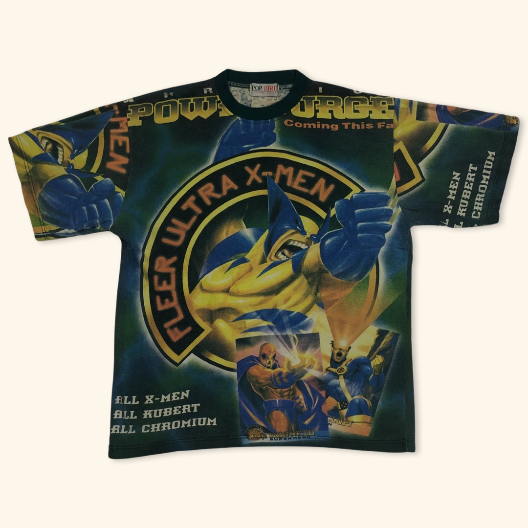 Fleer Ultra X-Men Vintage 90s All Over Print T-Shirt (L)