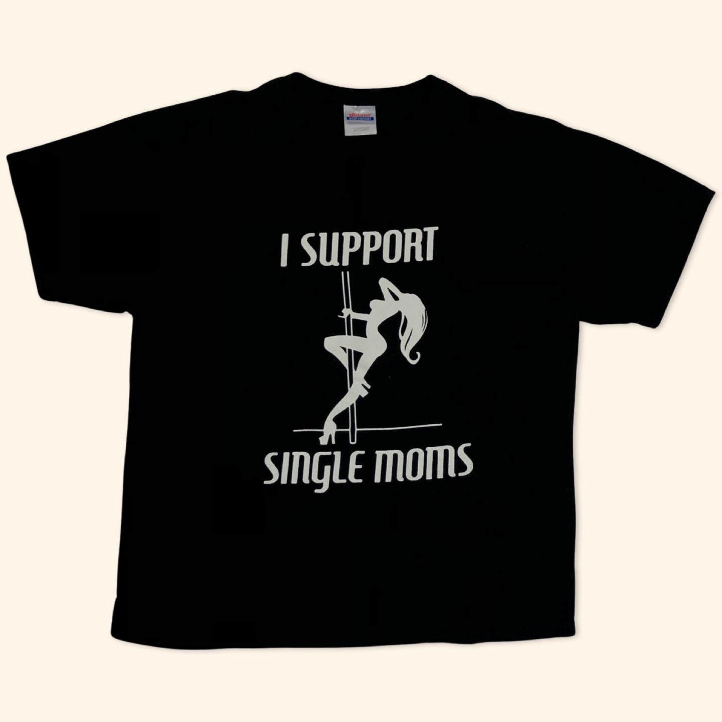 I Support Single Moms 2000s T-Shirt (L)