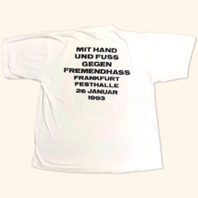 Load image into Gallery viewer, Vintage 1993 Single Sitch Frankfurt Gegen Nazis Festhalle T-Shirt (L)
