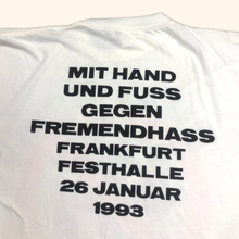 Load image into Gallery viewer, Vintage 1993 Single Sitch Frankfurt Gegen Nazis Festhalle T-Shirt (L)
