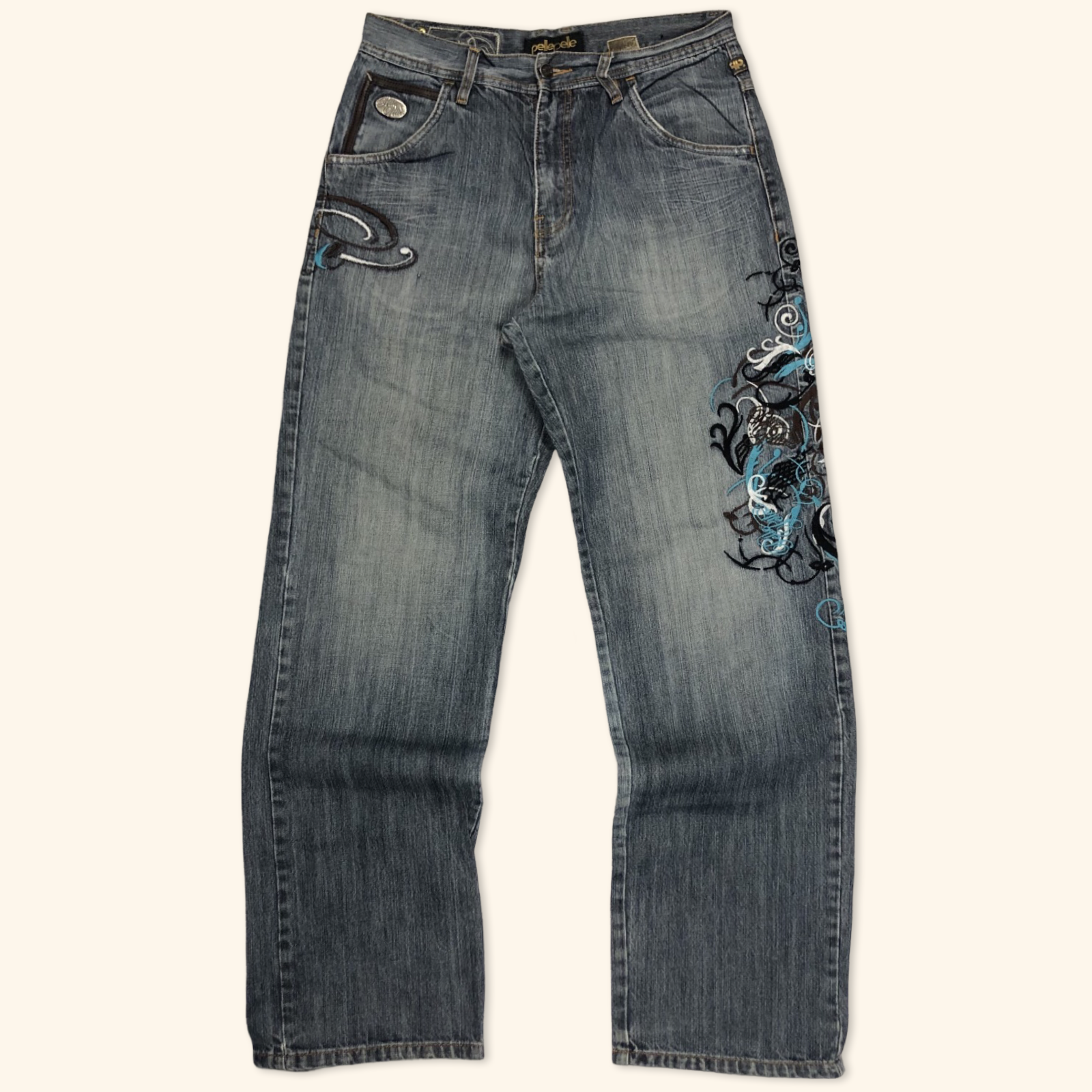 Pelle Pelle 2000s Hip Hop Baggy Jeans (L) – haendmedown