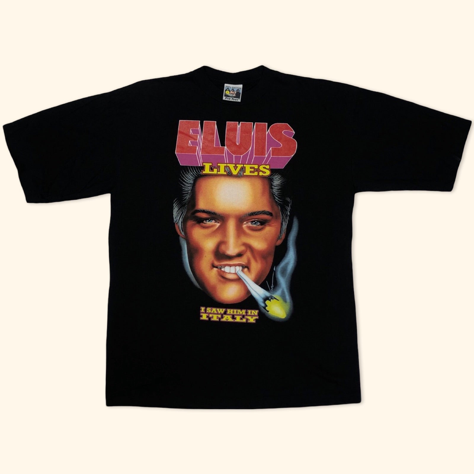 Elvis Lives 90s Single Stitch Fox Tees T-Shirt (L) – haendmedown