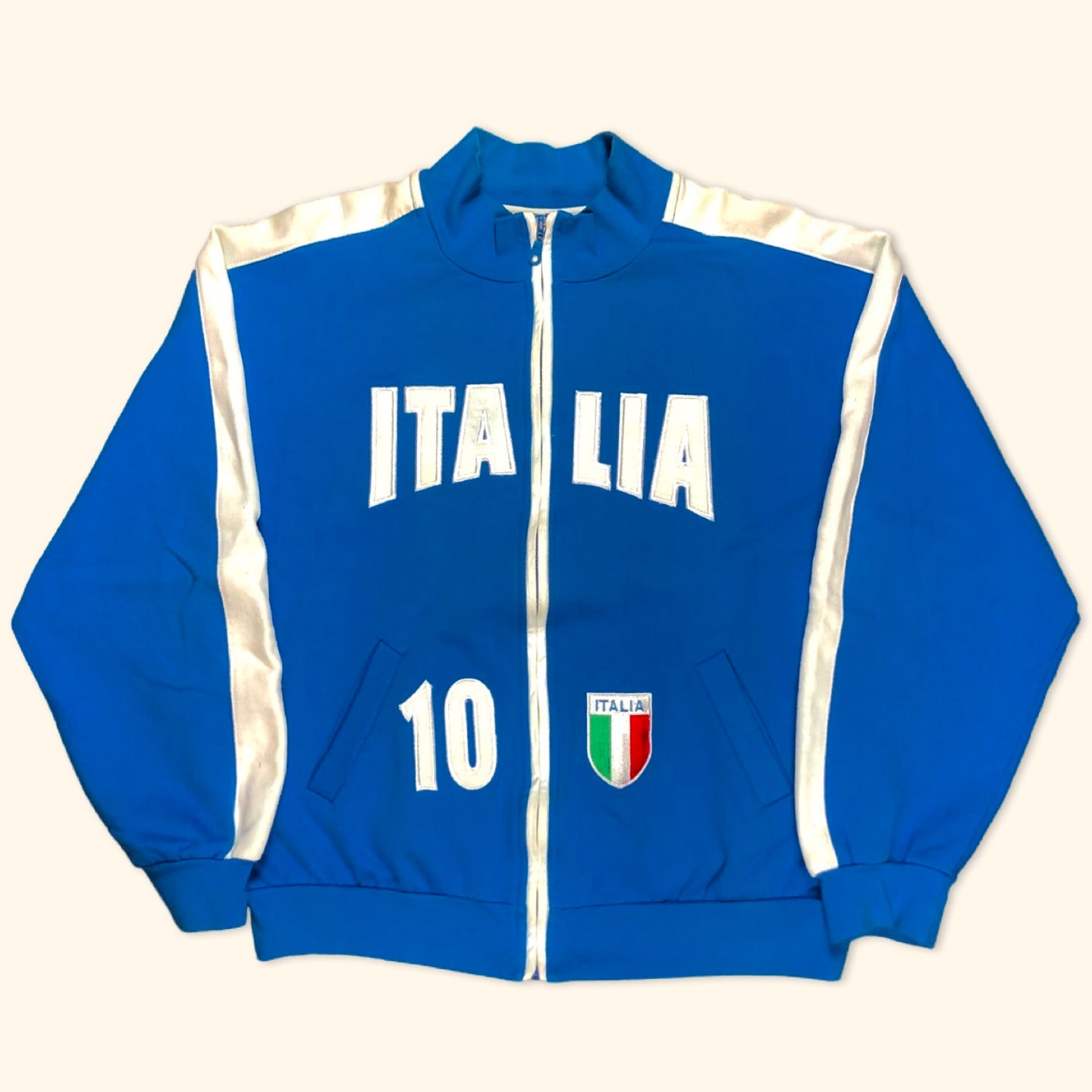 Italy 2000s Spell Out Zipper (M)