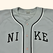 Load image into Gallery viewer, Nike Vintage 2000s Shiny Silver Baseball Shirt (L/XL)
