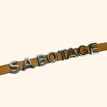 Load image into Gallery viewer, Sabotage Vintage 90s Berlin Underground Techno Leather Belt
