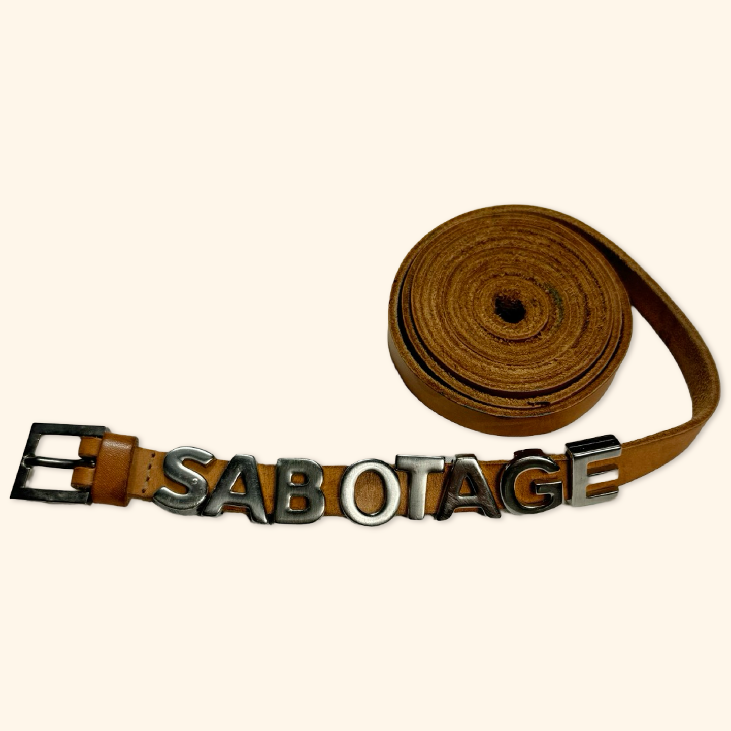 Sabotage Vintage 90s Berlin Underground Techno Leather Belt