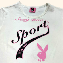 Load image into Gallery viewer, Playmate Playboy Sexy Star Y2k Croped Sport Top (L)
