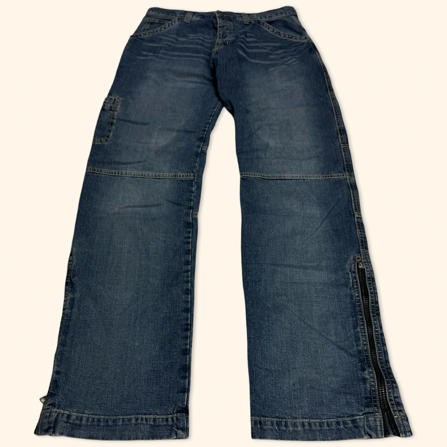 Cordon 2000s Zipped Straight Leg Jeans (XL)