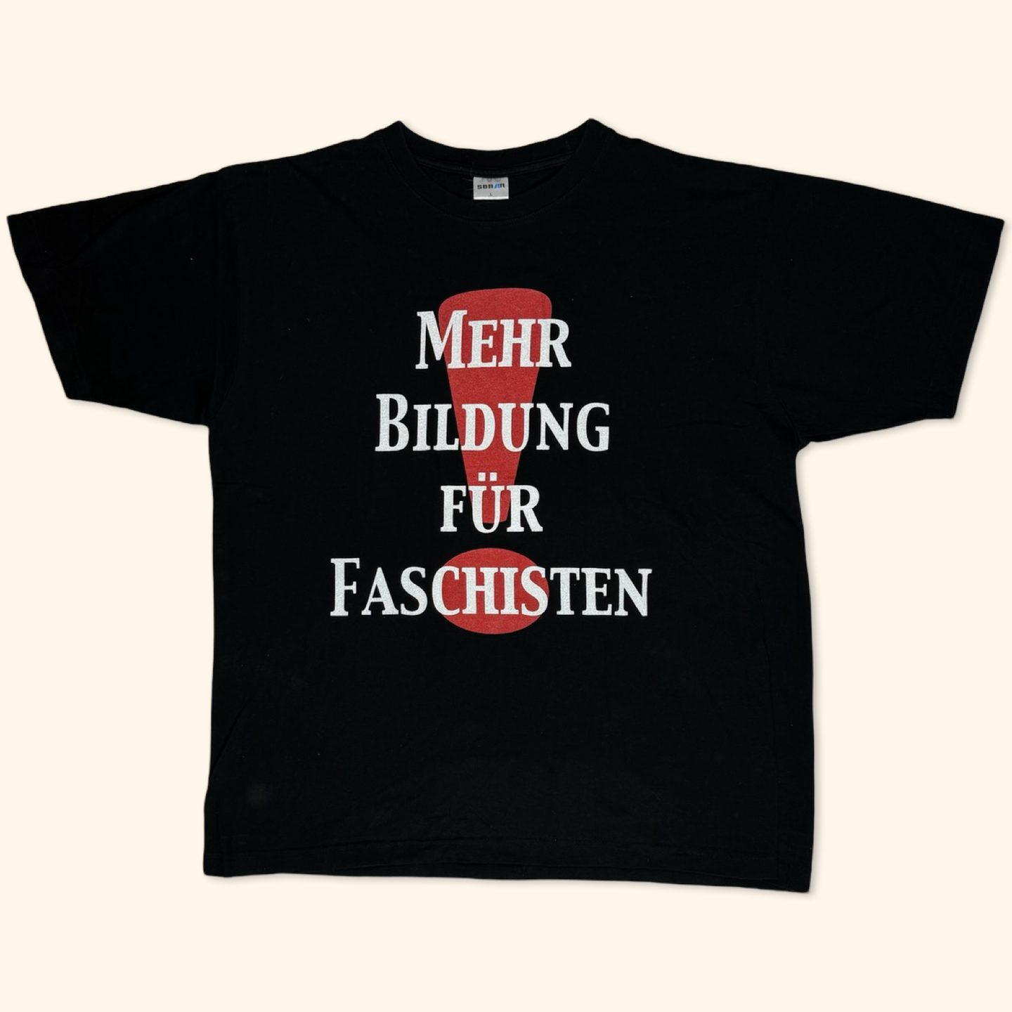 Mehr Bildung für Faschisten Vintage 2000s T-Shirt (L)