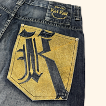 Load image into Gallery viewer, Karl Kani 2000s Embroidered Hip Hop Baggy Jeans (M)
