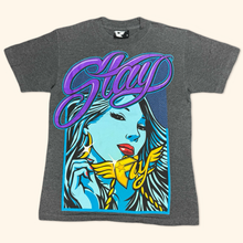 Load image into Gallery viewer, Famous Star &amp; Stripes Faded Heavy Cotton 2000s Slay T-Shirt (S)
