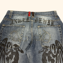 Load image into Gallery viewer, Angel &amp; Devil Y2k Ladies Straight Leg Jeans (L)
