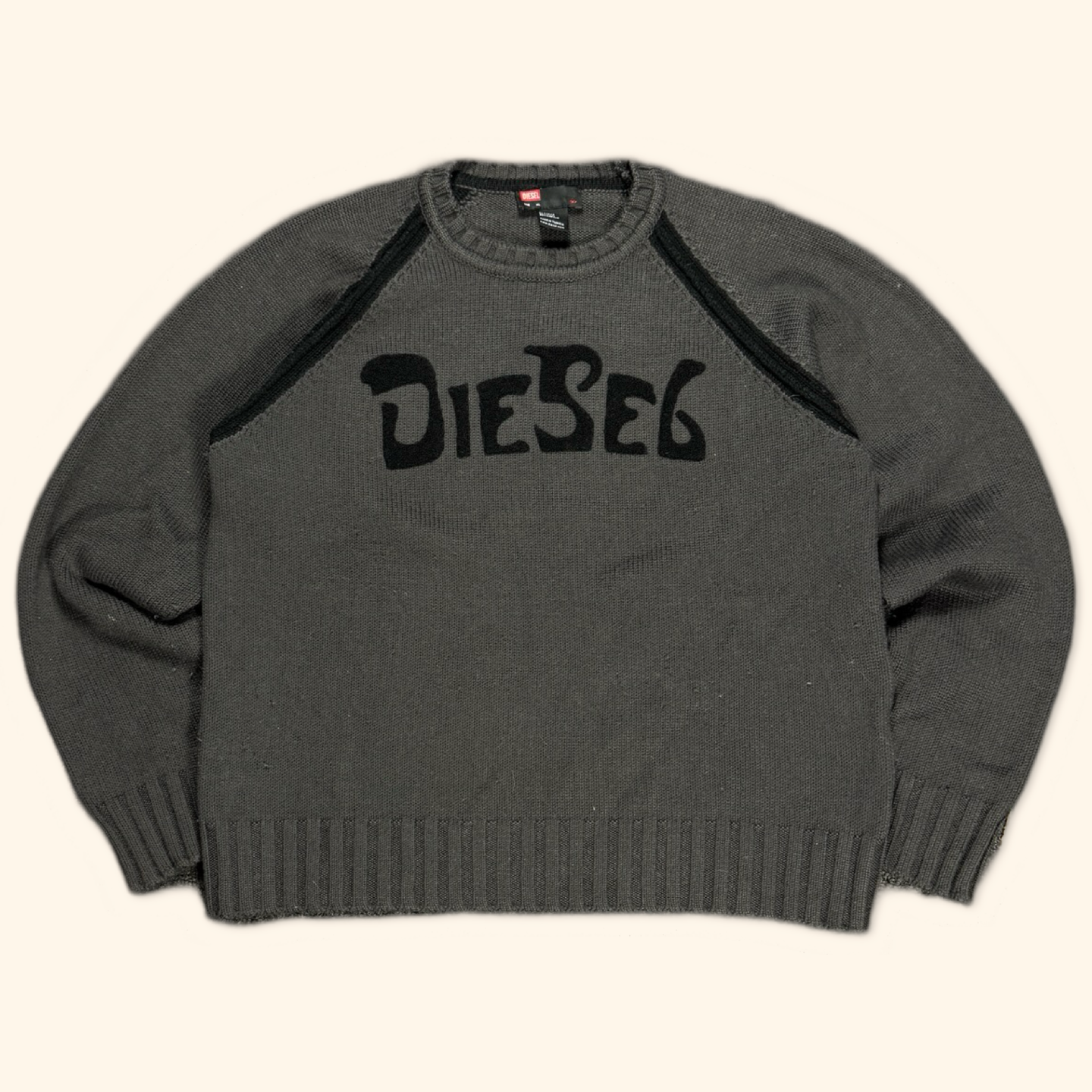 Diesel Spell Out Knit Sweater (L/XL)
