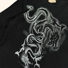 Load image into Gallery viewer, Printed Dragon 2000s Ripped Sweater (XL)
