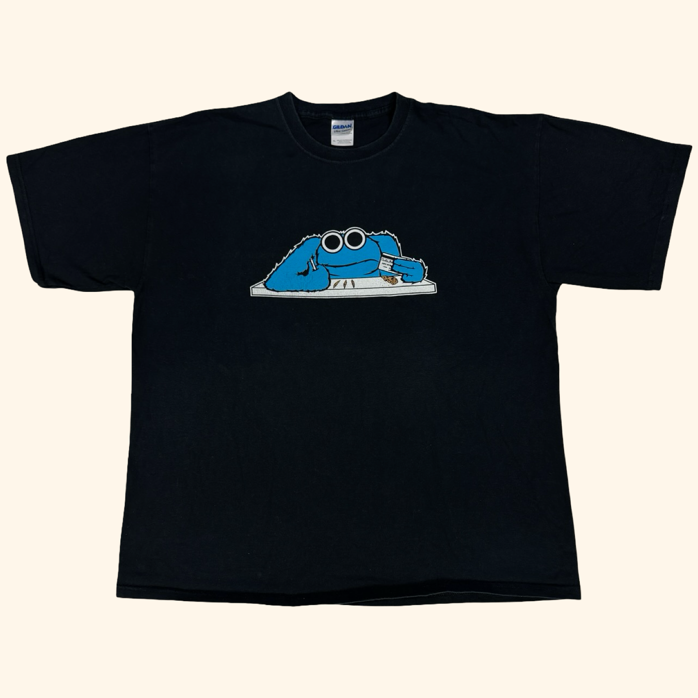 Cookie Monster Drug Heavy Cotton T-Shirt (XL)