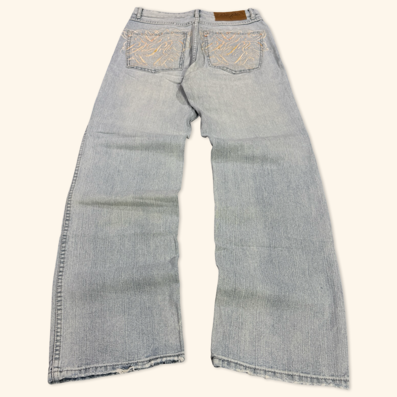 2000s Printed Straight Leg Jeans (L) – haendmedown