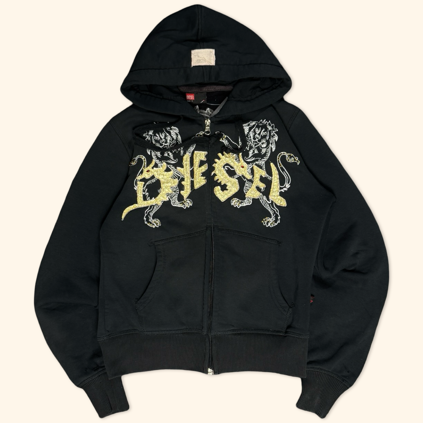 Diesel Ladies Spell Out Zipper (M)