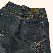 Load image into Gallery viewer, Karl Kani Vintage 2000s Heavy Rivets Baggy Jeans (L)
