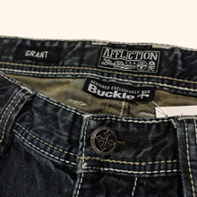 Lade das Bild in den Galerie-Viewer, Afflicition Black Premium Line Straight Leg Jeans (XL)
