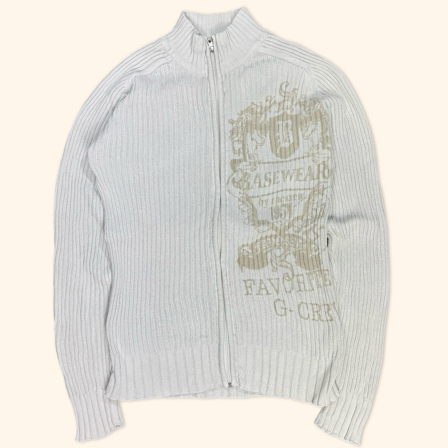 IDPDI Vintage 2000s Y2K Ripped Zipper (S)