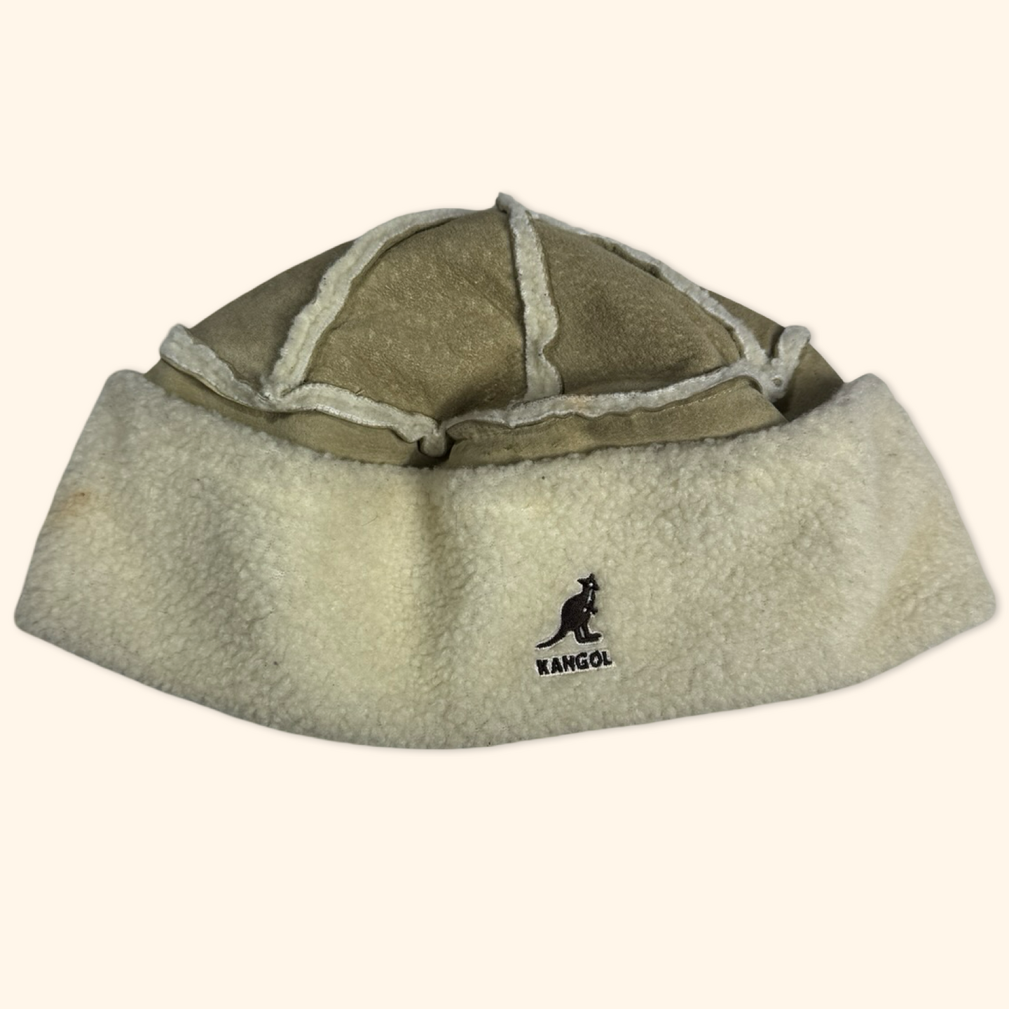 Kangol Suede Sheepskin Fleece Leather Boucle Hat