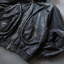 Load image into Gallery viewer, Vintage 80s Hooded Leather Jacket (L/XL)
