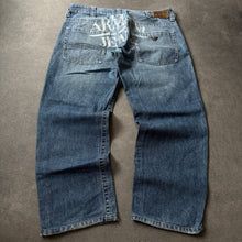 Load image into Gallery viewer, Armani Printed 2000s Straight Leg Jeans (S/M)
