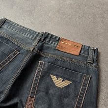 Load image into Gallery viewer, Armani Big Logo 2000s Straight Leg Jeans (M)

