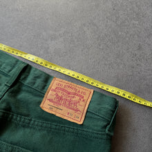Load image into Gallery viewer, Levis Vintage 501 French 1991 Rare Green Colour Jeans (S)
