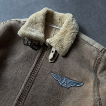 Load image into Gallery viewer, Avirex Womens Vintage Leather Sheep's Skin Sample Jacket (XS/S)
