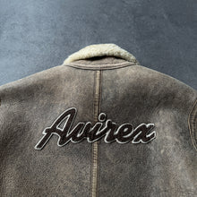 Load image into Gallery viewer, Avirex Womens Vintage Leather Sheep's Skin Sample Jacket (XS/S)
