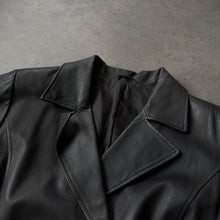 Load image into Gallery viewer, Vintage 90s Leather Coat (M)

