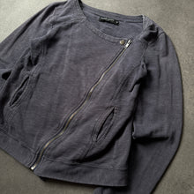 Load image into Gallery viewer, Galeries Lafyaette Paris 2000s Faded Asymetric Cotton Zipper (S)
