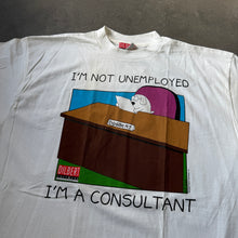 Load image into Gallery viewer, Dilbert Dog Software Vintage 90s "I am not unemployed i am a consultant" T-Shirt (XXL)
