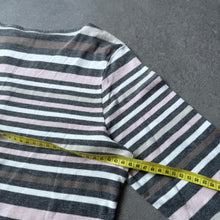 Load image into Gallery viewer, Striped Button Ladies Long Sleeve (M)
