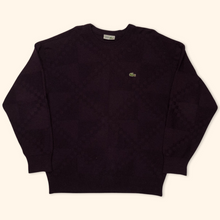 Lade das Bild in den Galerie-Viewer, Lacoste Purple Vintage Knit Sweater (XL)
