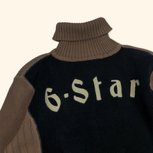 Load image into Gallery viewer, G-Star 2000s Spellout Knitt Turtle Neck Sweater (S)
