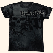 Load image into Gallery viewer, Rock Rebel Skulls T-Shirt (M)
