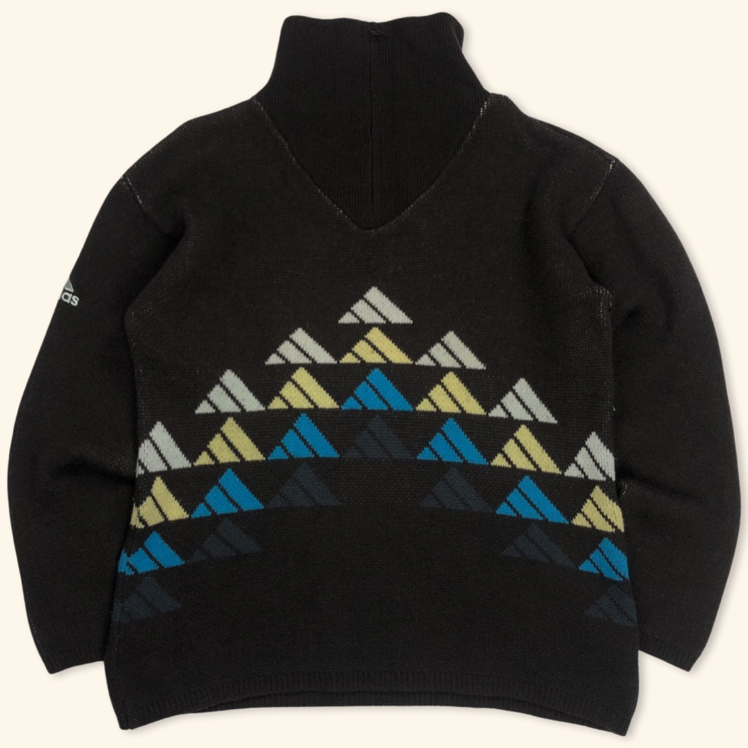 Adidas Vintage Heavy Oversized Knit Sweater (L/XL)