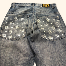 Load image into Gallery viewer, Low Rider Hip Hop Printed Baggy Jeans (L)
