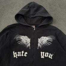 Load image into Gallery viewer, Vintage 2000s Hate You Wings Ladies Zipper (M)
